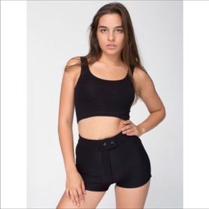 American Apparel Riding Short Black S